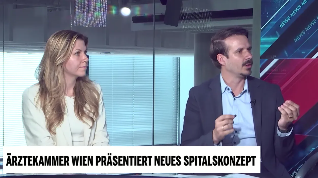 Ärztekammer Wien präsentiert neues Spitalskonzept mit Lisa Leutgeb und Benjamin Glaser